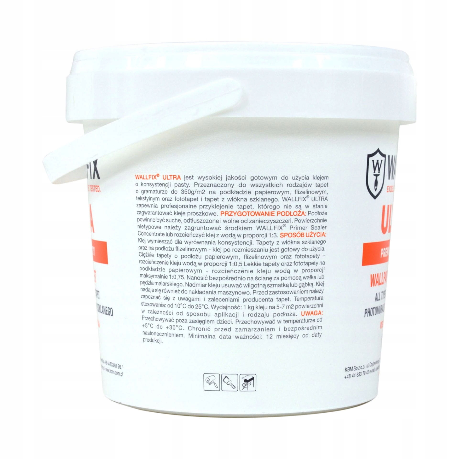 GOTOWY KLEJ DO TAPET ULTRA WALLFIX 1KG Typ klej do tapet