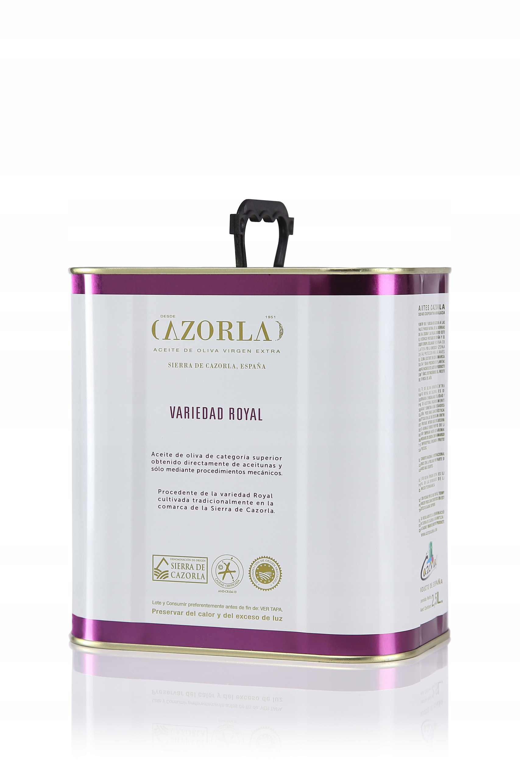 Cazorla Royal hiszpańska oliwa extra virgin 2,5L
