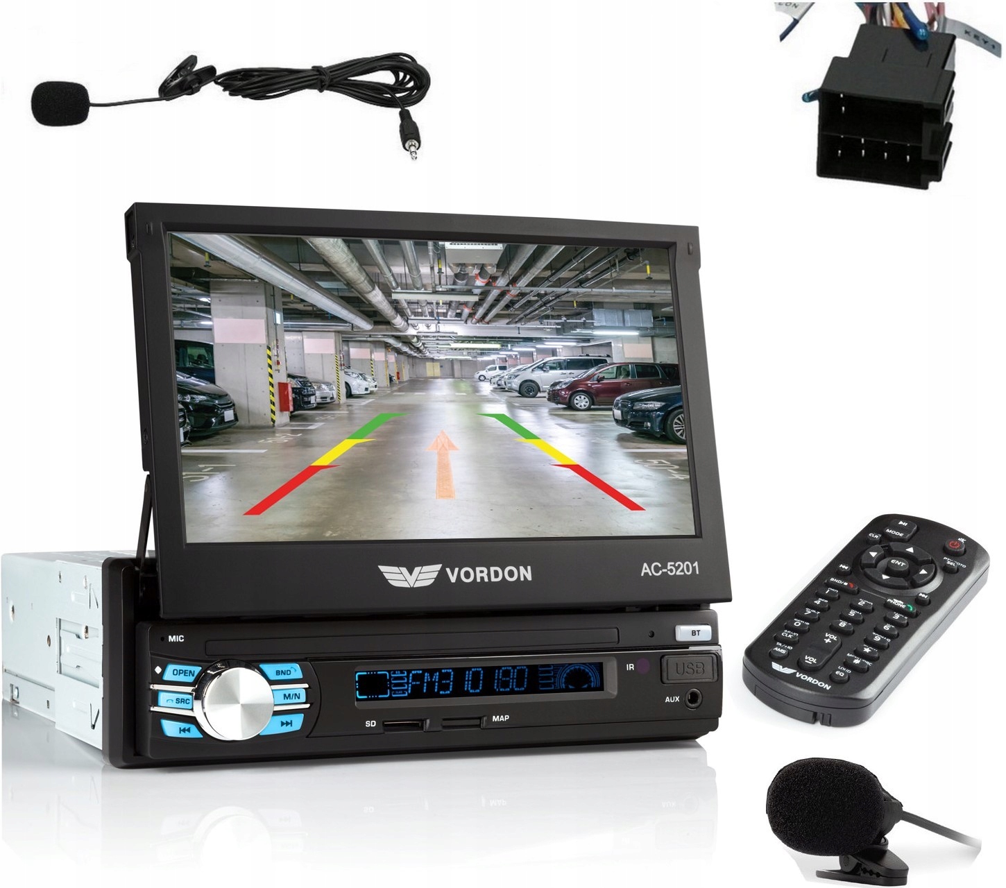 Autorádio Vordon Displej 7 Bluetooth Mikrofon Usb Sd Mirror Link