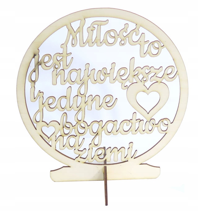

Napis Na Stół Miłość jest to największe i ... OS87