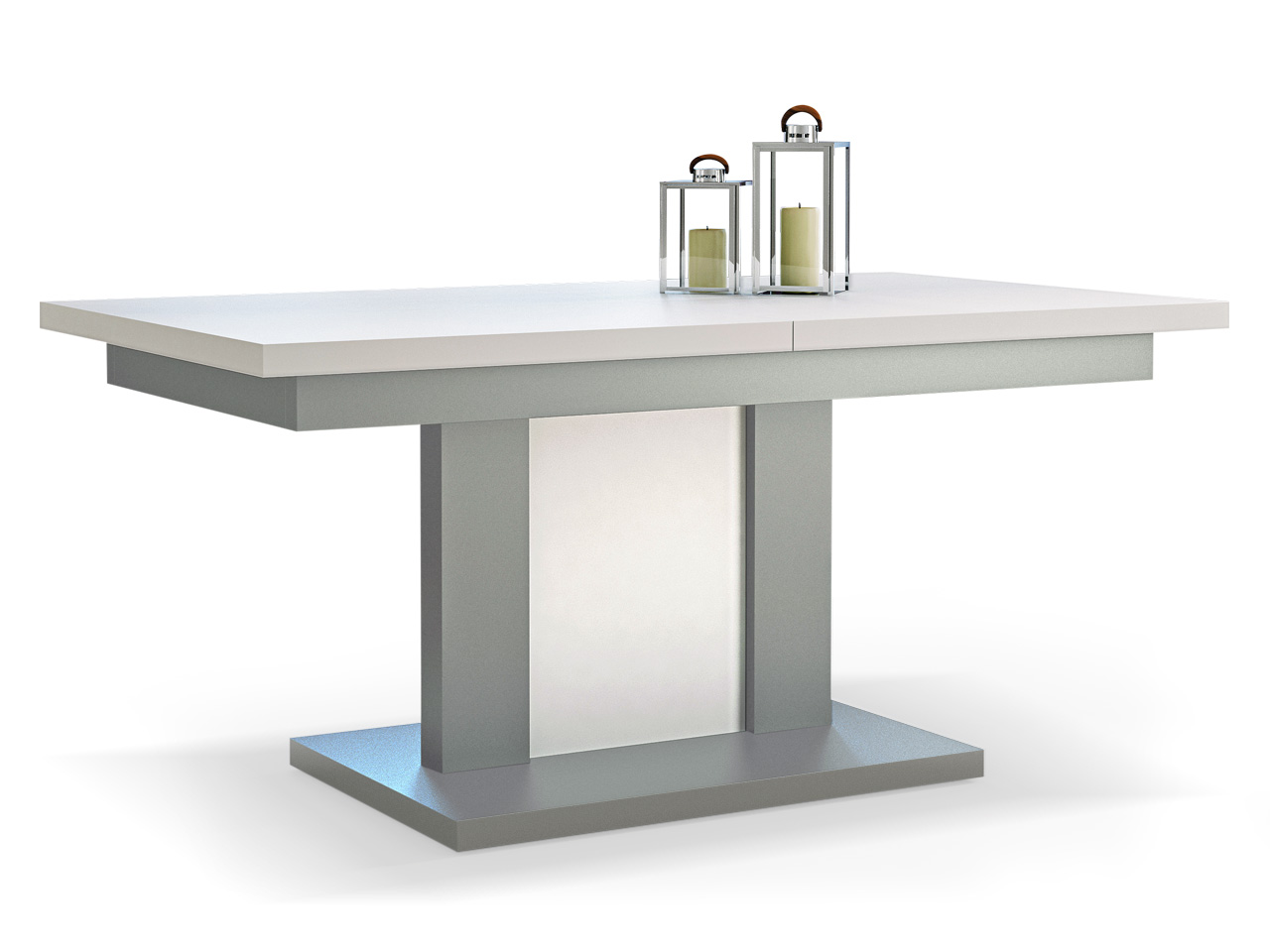 ŁAWOSTÓŁ SIGMA ЖУРНАЛЬНЫЙ СТОЛИК ЖУРНАЛЬНЫЙ СТОЛИК РАСКЛАДНОЙ БЕЛЫЙ СЕРЫЙ