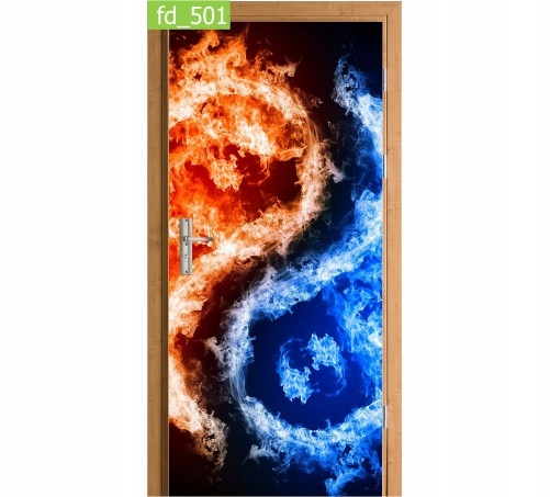 

Fototapeta Naklejka na drzwi Yin Yang Woda Ogień