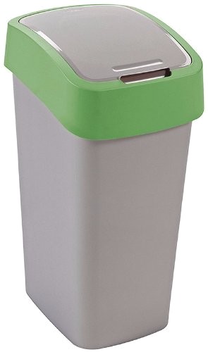 

Kosz na śmieci Flip Bin 25 L, Curver srebr/zielony