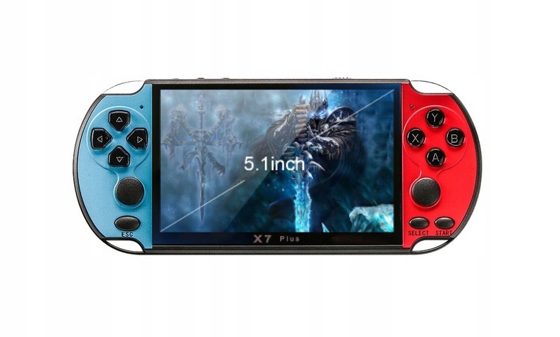Konsola X7 Plus 8GB MP5 MP4 MP3 GryBajki Nieb-czer