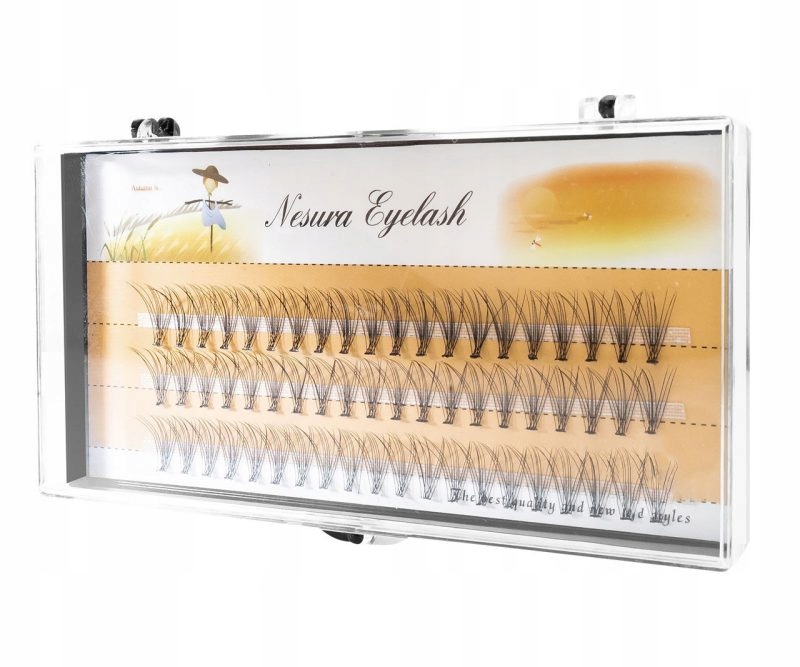 RZĘSY NESURA EYELASH KĘPKI RZĘS JEDWABNE 14mm Rodzaj rzęs w kępkach
