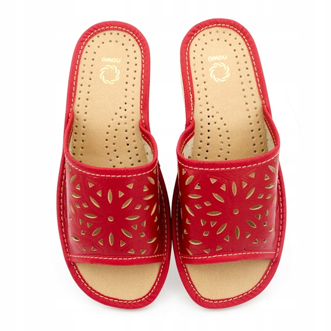 KAPCIE DAMSKIE AŻUROWE PANTOFLE SKÓRA EKOLOGICZNA!