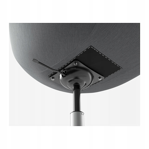 IKEA SKRUVSTA krzesło fotel obrotowy Vissle SZARY Głębokość mebla 45 cm