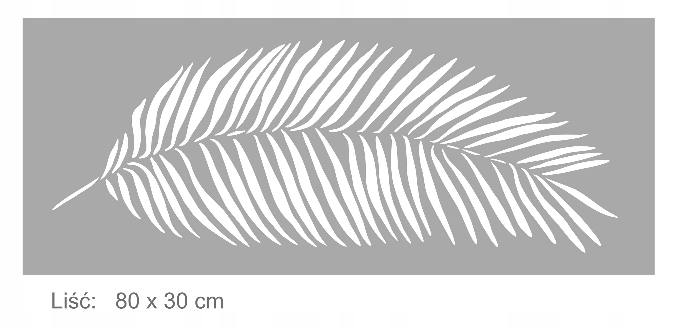 SZABLON MALARSKI WIELORAZOWY - DUŻY LIŚĆ