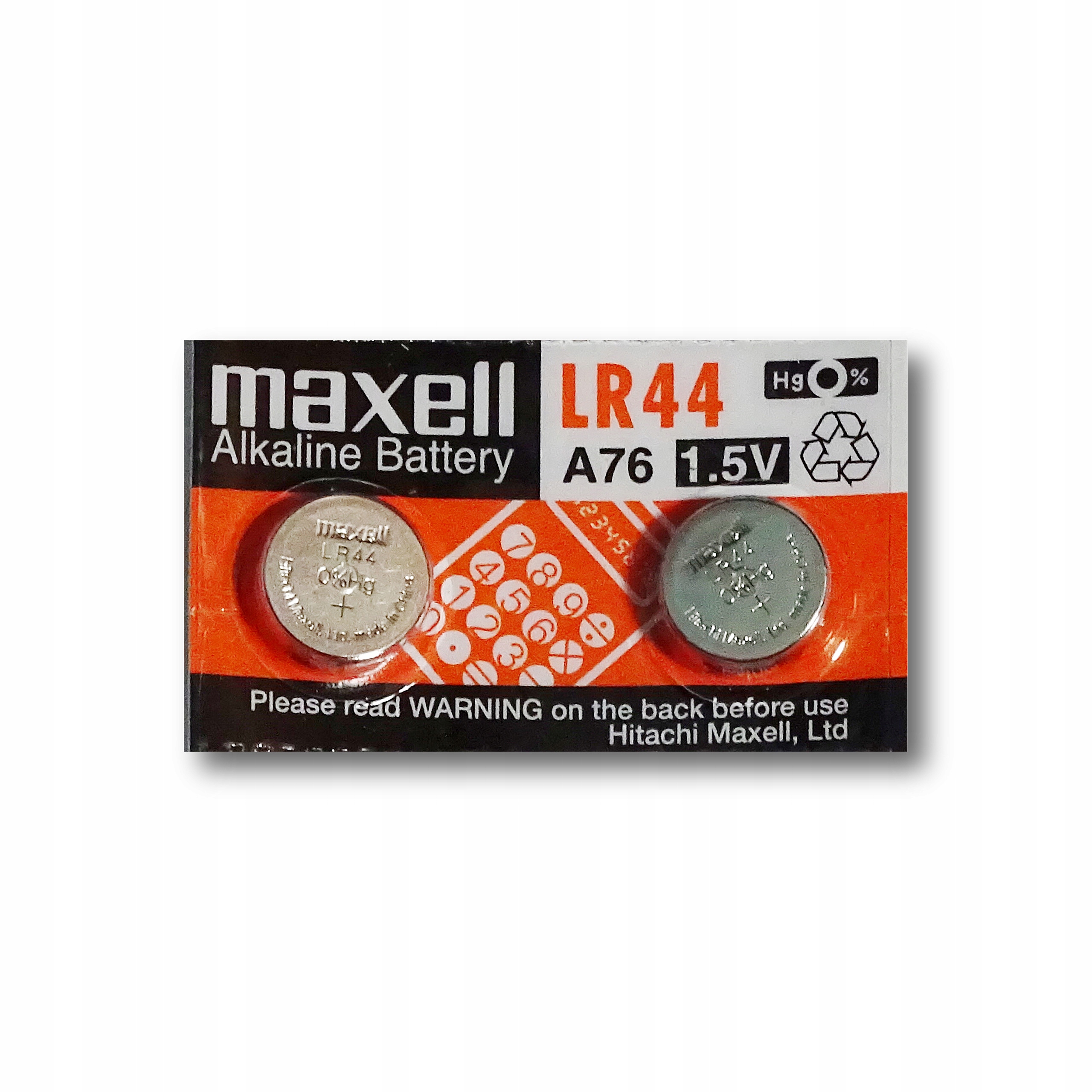 

bateria LR44 Maxell LR1154 AG13 L1154F 2 sztuki