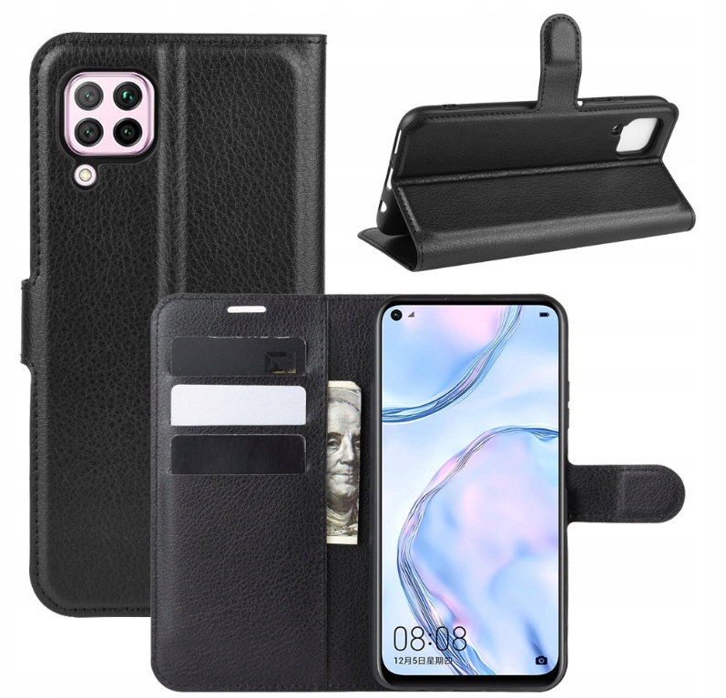 

Etui Portfel Litchi, Pokrowiec Do Huawei P40 Lite