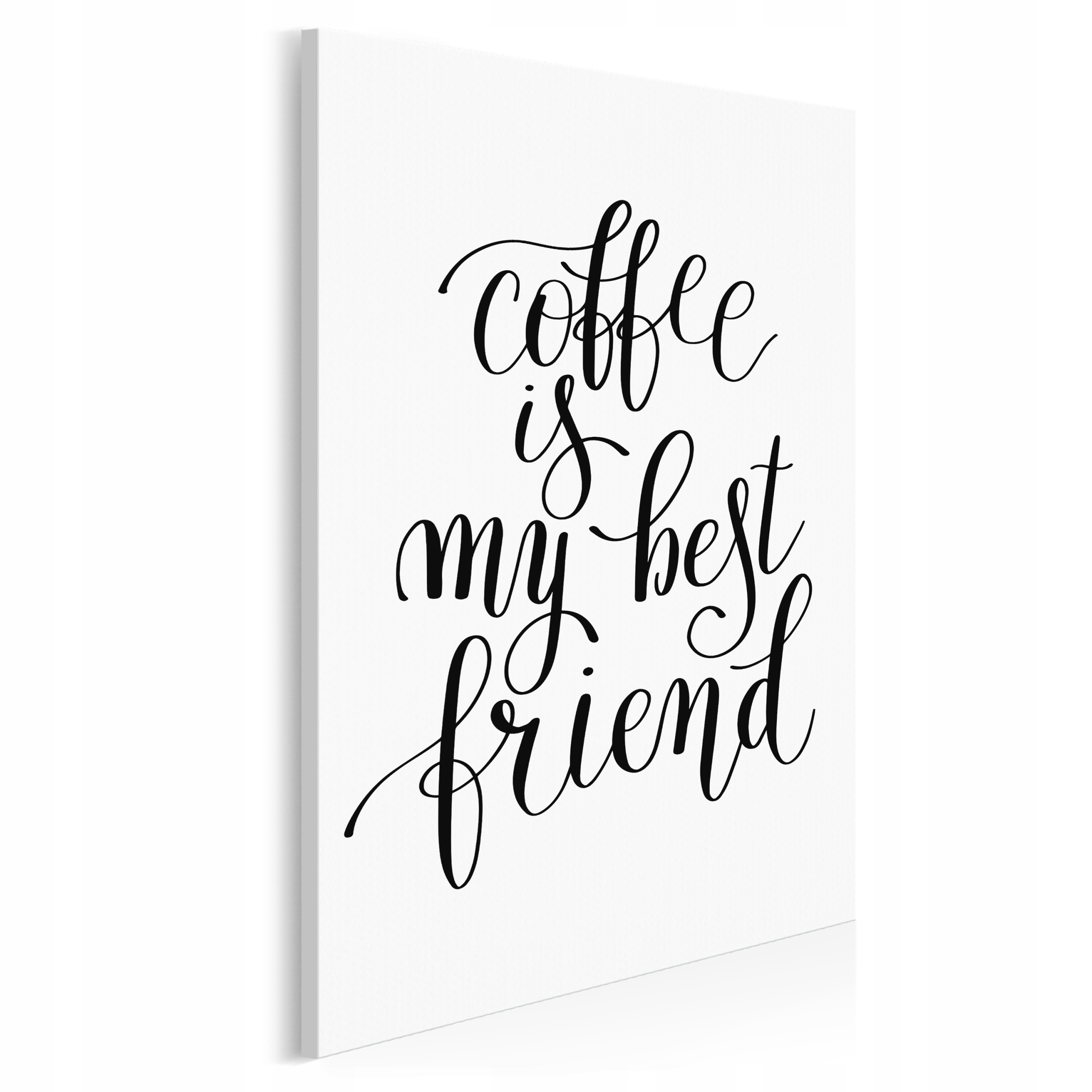 

56851 Obraz na płótnie Napis Coffee Best Friend