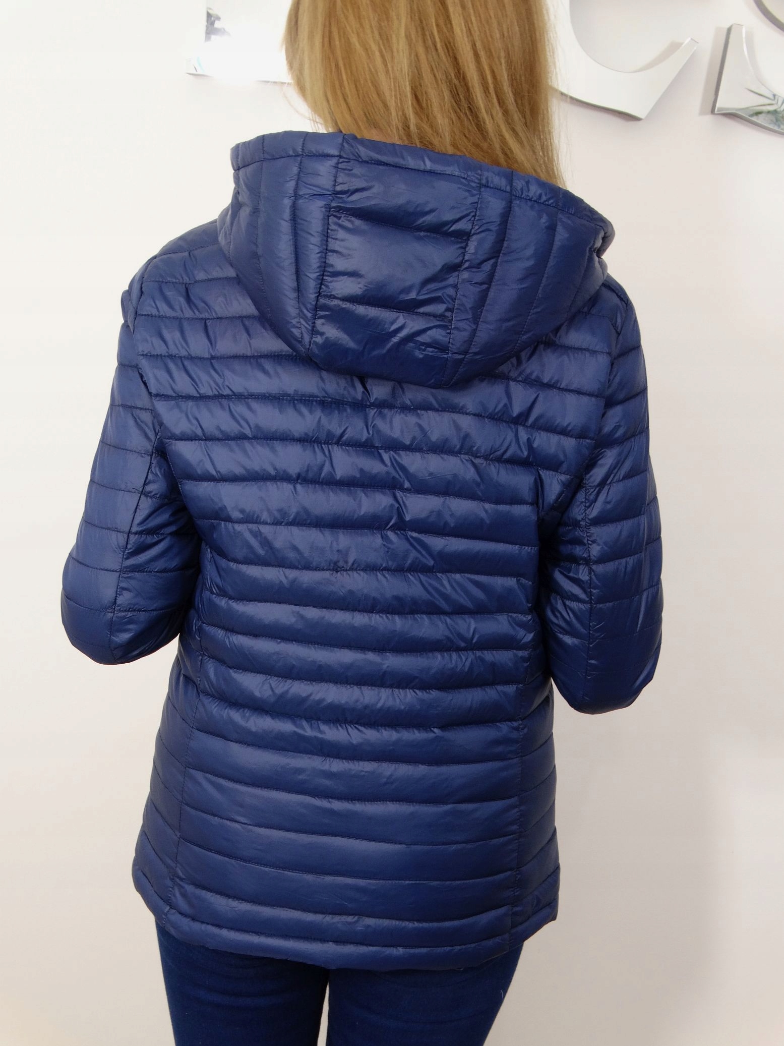 Kurtka Dwustronna Wiosenna Jesienna ALICE 48 4XL Kolor niebieski