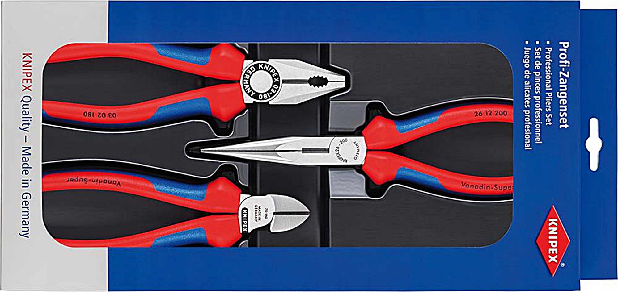 Knipex 002011 Sada montážních kleští 3 ks
