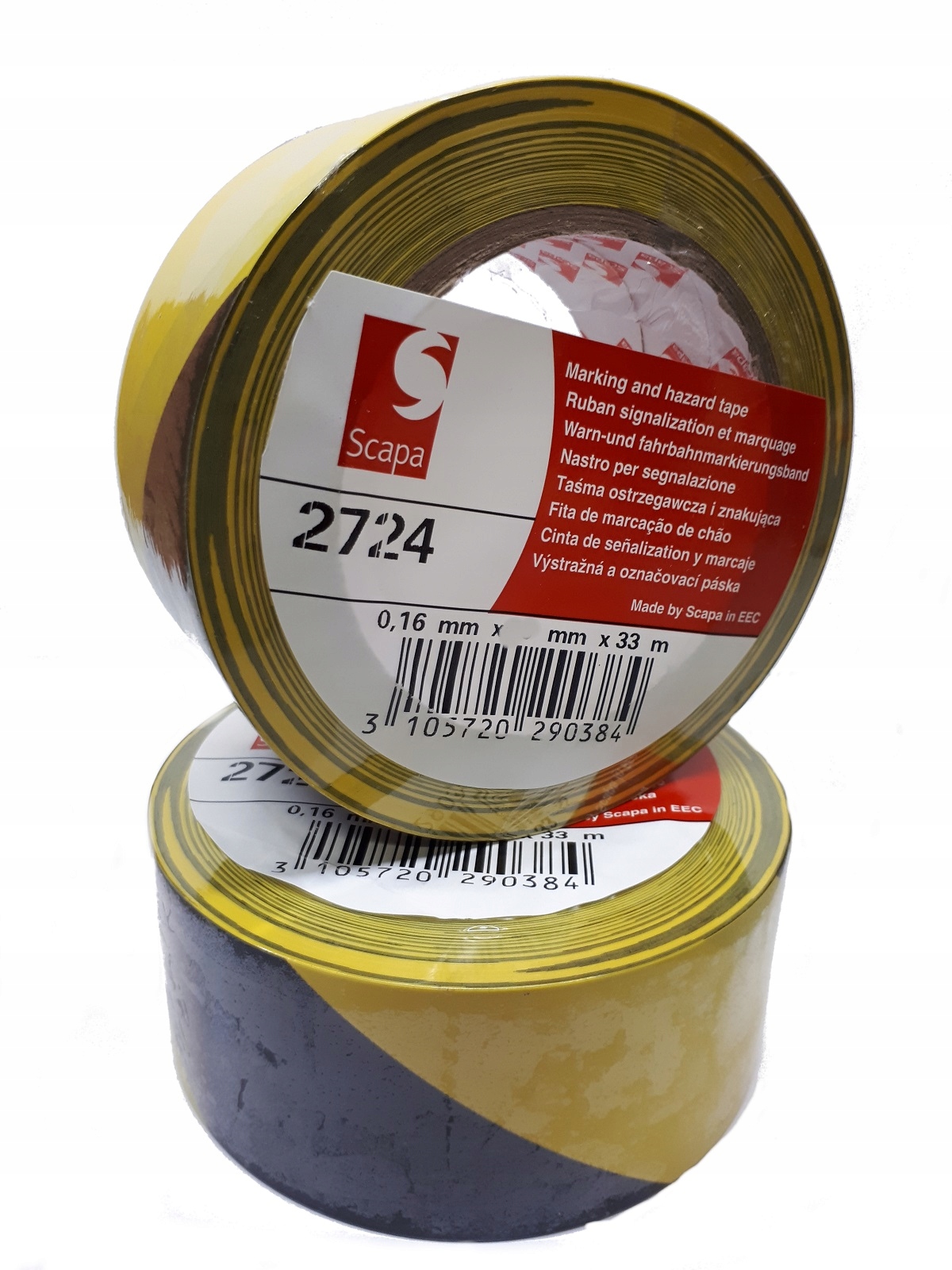 

Taśma Ostrzegawcza Żółto Czarna 50/33 Scapa 2724
