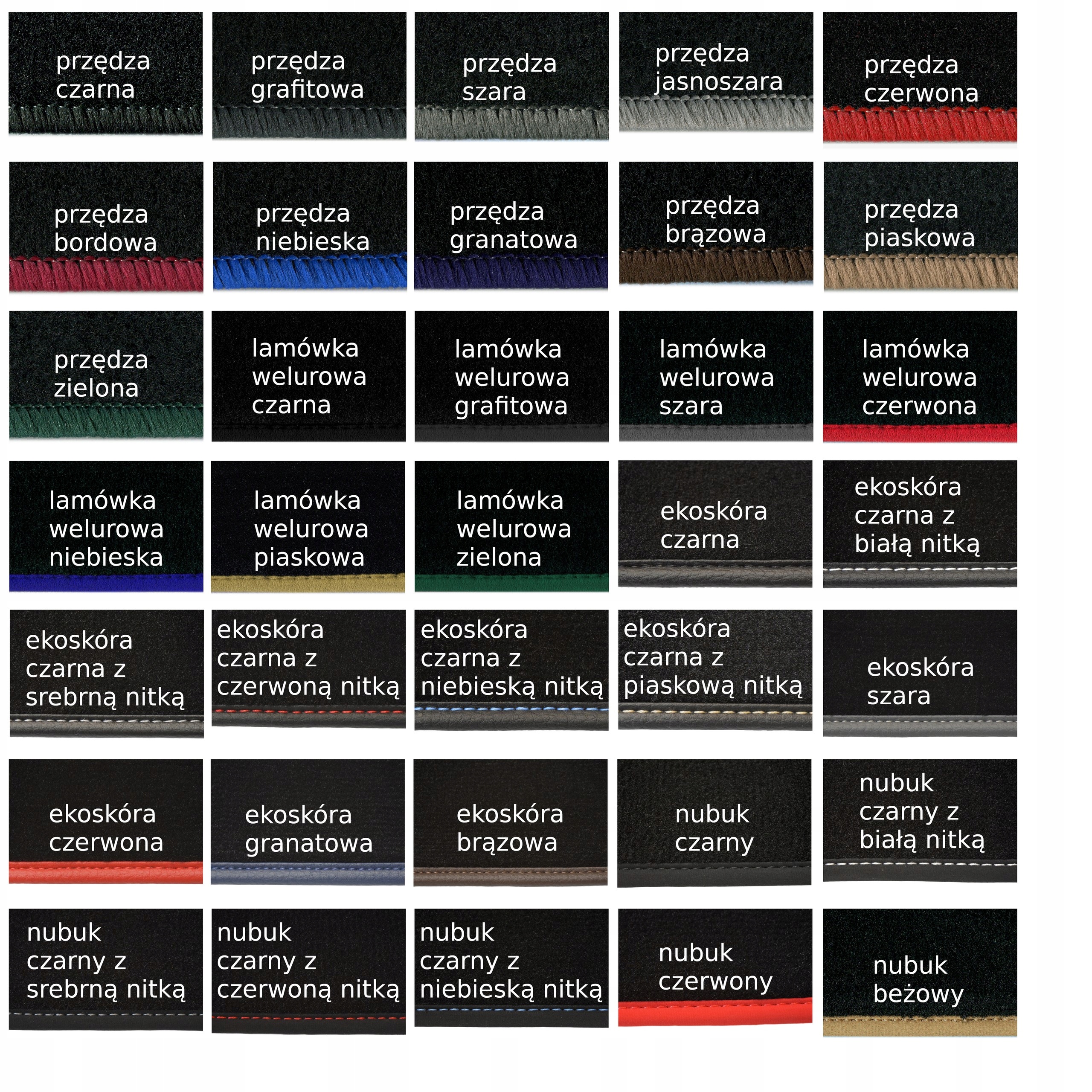 CITROEN C1 2005-2014r. Dywaniki Premium HAFT Liczba elementów 4