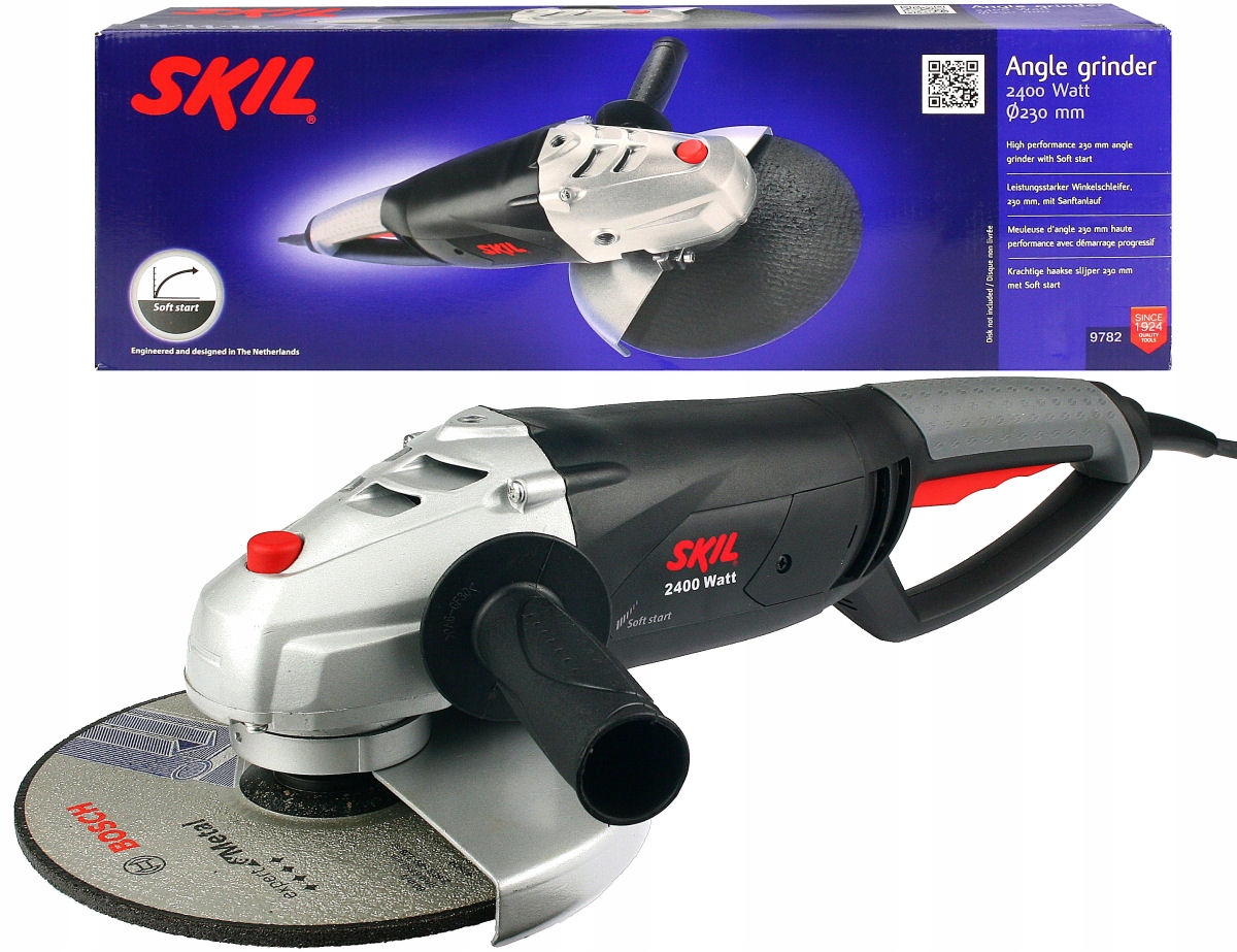 

Szlifierka Kątowa 2400W 230mm Skil płynny rozruch