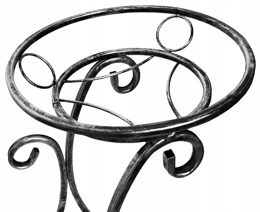 KWIETNIK STOJĄCY STOJAK METALOWY KWIATY DONICA METALOPLASTYKA DEKORACJA Marka Partner