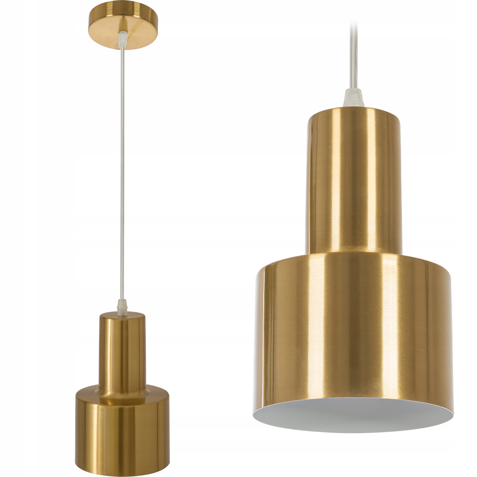 

Lampa Sufitowa Metalowa Nowoczesna Gold Złota