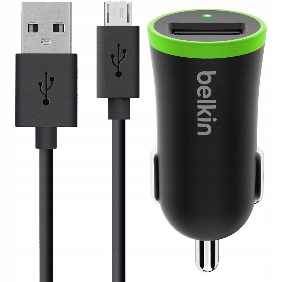 

Ładowarka samochodowa, Belkin Uni 12W MicroUSB