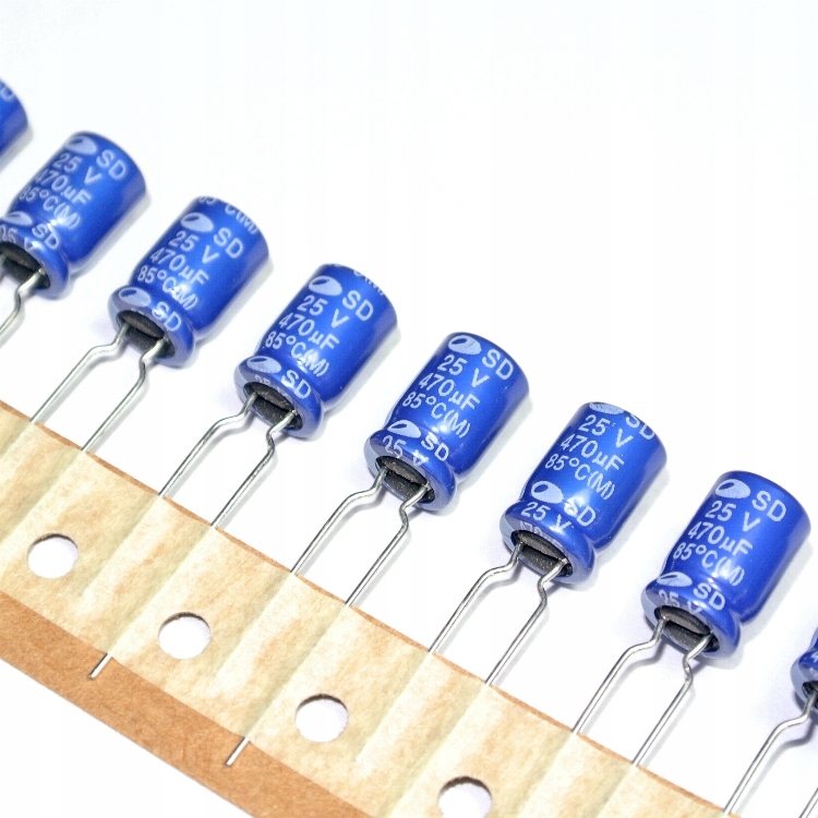 470uF 25V 85' 8x12.5mm SAMWHA SD Kondensator ROHS ___ [10szt]