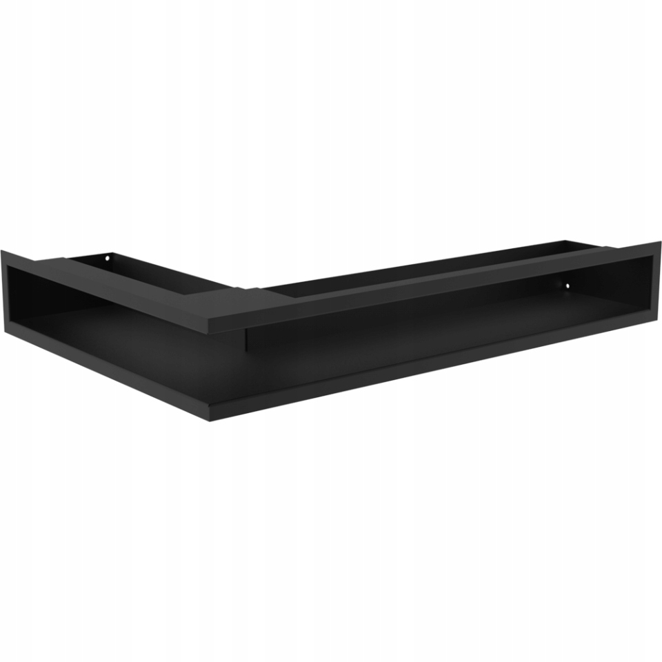 Větrací Krbová Mřížka Luft Rohová 600x400x90 Pravá Levá Černá