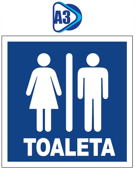 WC TOALETA DAMSKA MĘSKA PCV TABLICZKA PIKTOGRAM tablica zadruk UV WR_A3 Kod producenta WR_A3_10x10