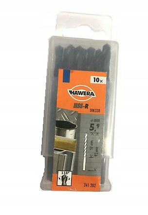 

Wiertło Do Metalu Hawera Germany 5.0 mm 10szt.