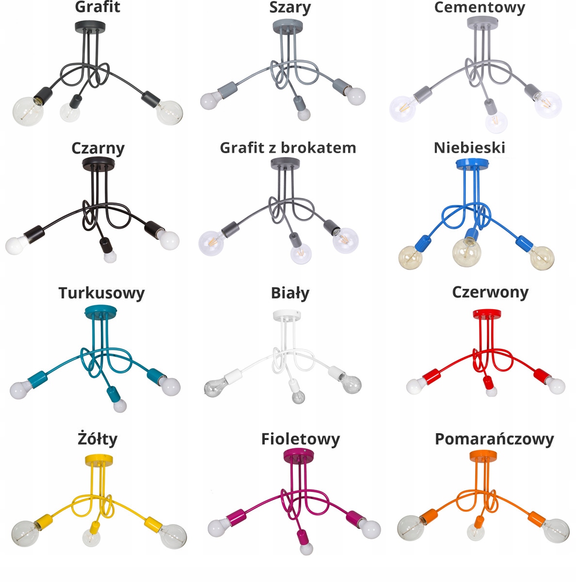 SUFITOWA LAMPA WISZĄCA ŻYRANDOL LOFT PLAFON LED Marka Light Home