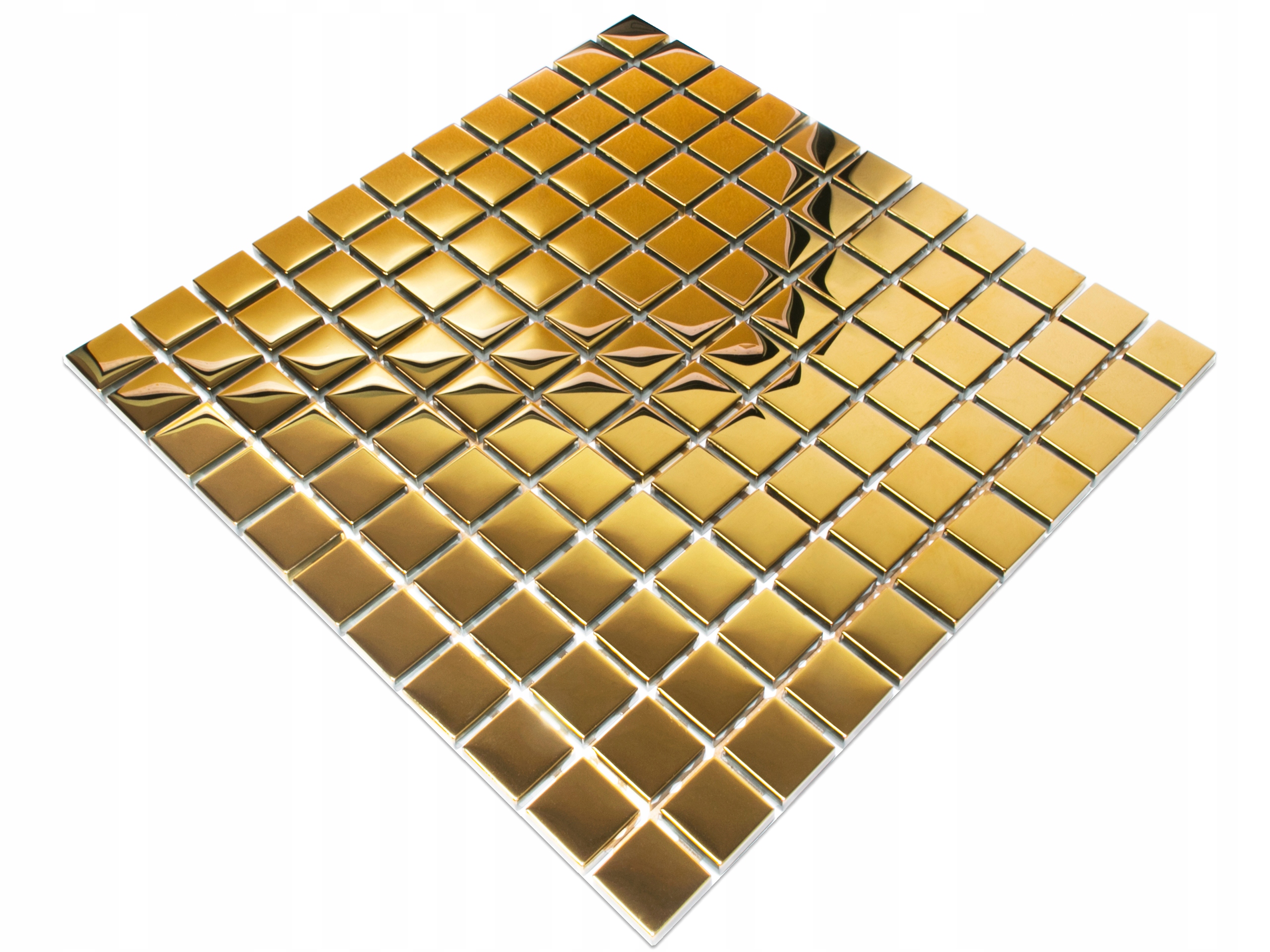 

Mozaika Szklana Gold Złota Metalic 30x30cm 8mm