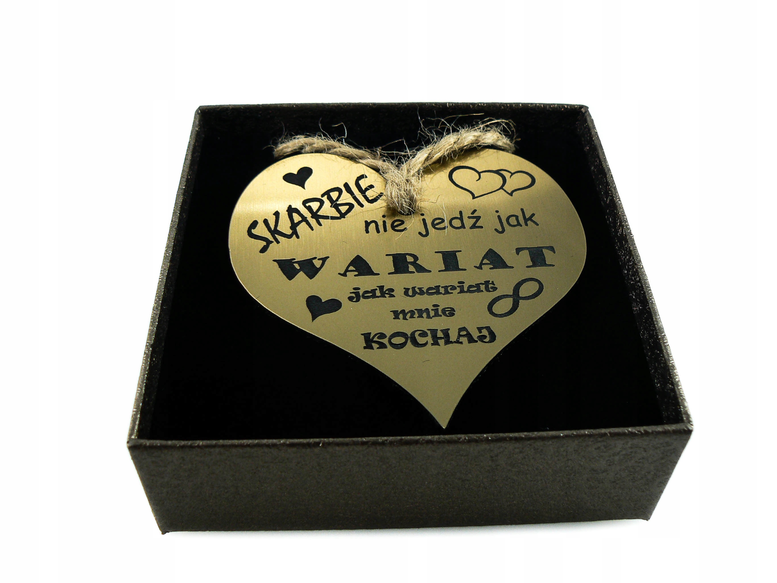 ZAWIESZKA do auta samochodu SERCE laminat PREZENT Marka Inna