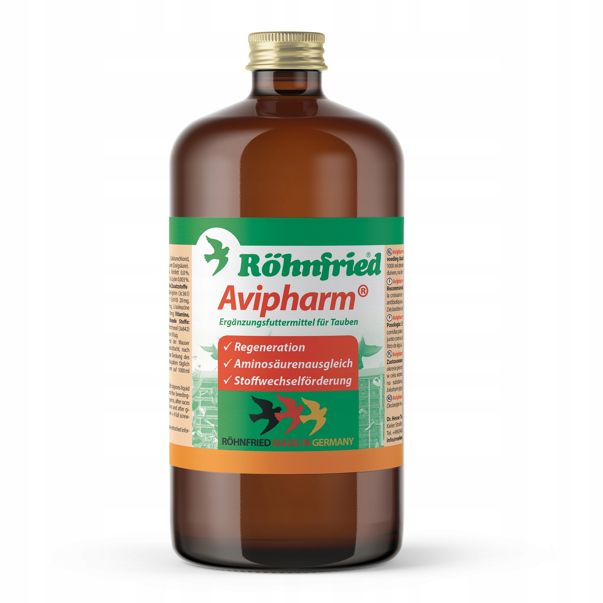 ROHNFRIED Avipharm 1l - elektrolity witaminy aminokwasy