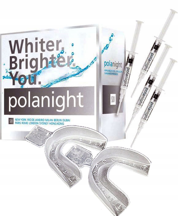 

Żel Do Wybielania Zębów Polanight 4*16% Nakładki