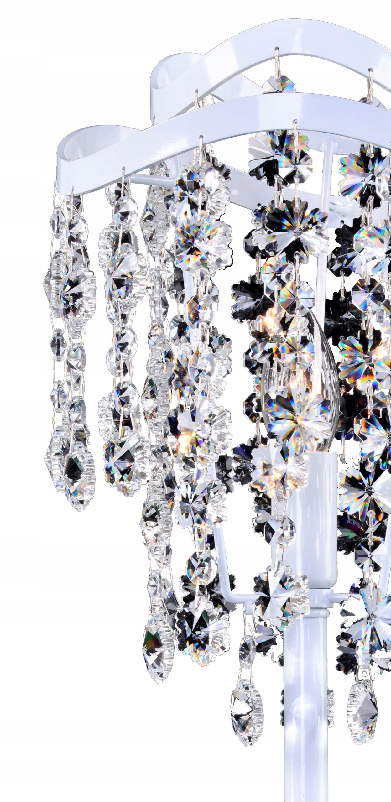 LAMPA STOLIKOWA KRYSZTAŁOWA BIAŁA FOG 1T Zasilanie sieciowe