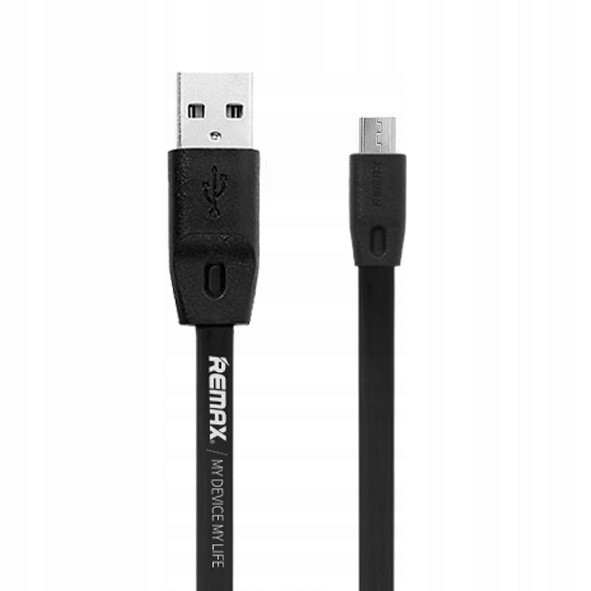 

Remax Płaski Szybki Kabel Usb / micro-USB 2M 2.4A