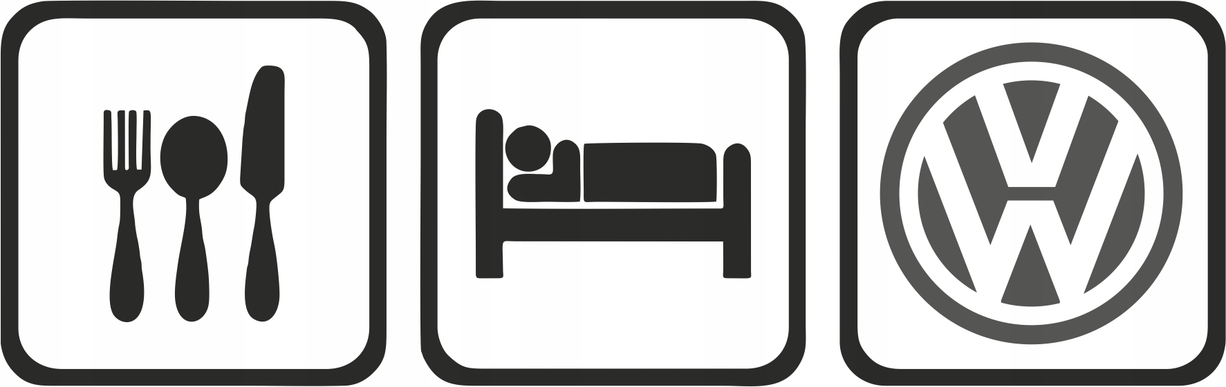 

naklejka eat sleep Vw Volkswagen