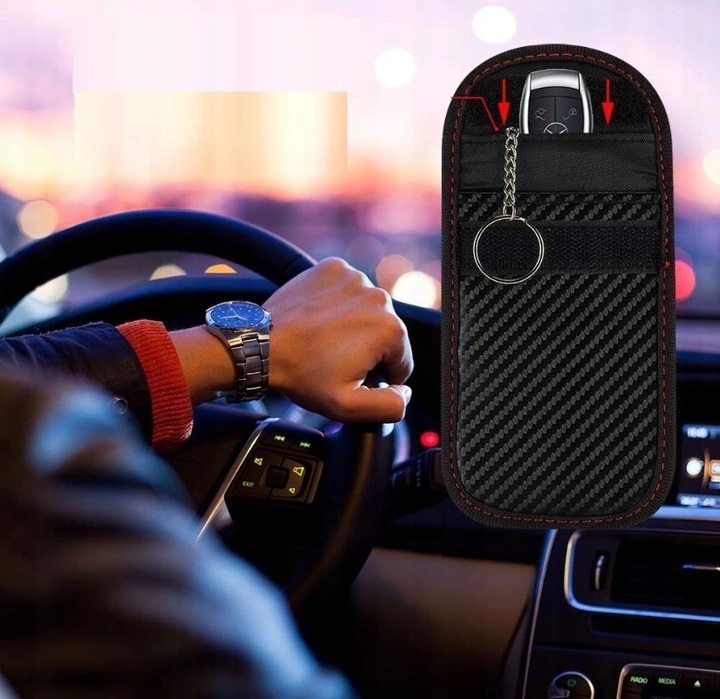 ETUI POKROWIEC BLOKADA KLUCZYK KEYLESS CARBON RFID Producent bez marki