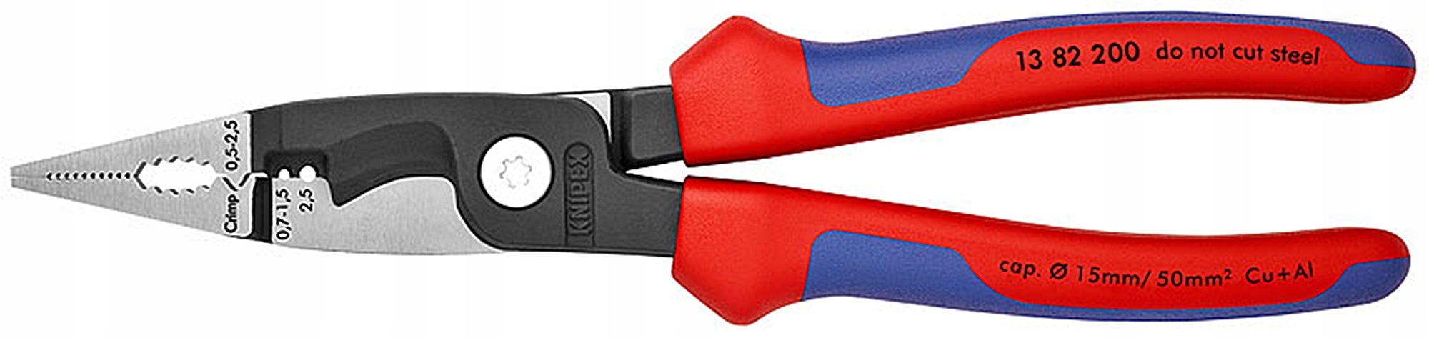 Knipex Kleště 13 82 200 pro elektroinstalaci 6v1
