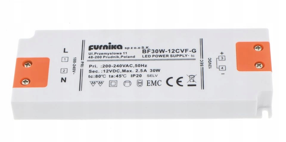 

Zasilacz do led 30W 12V DC IP20