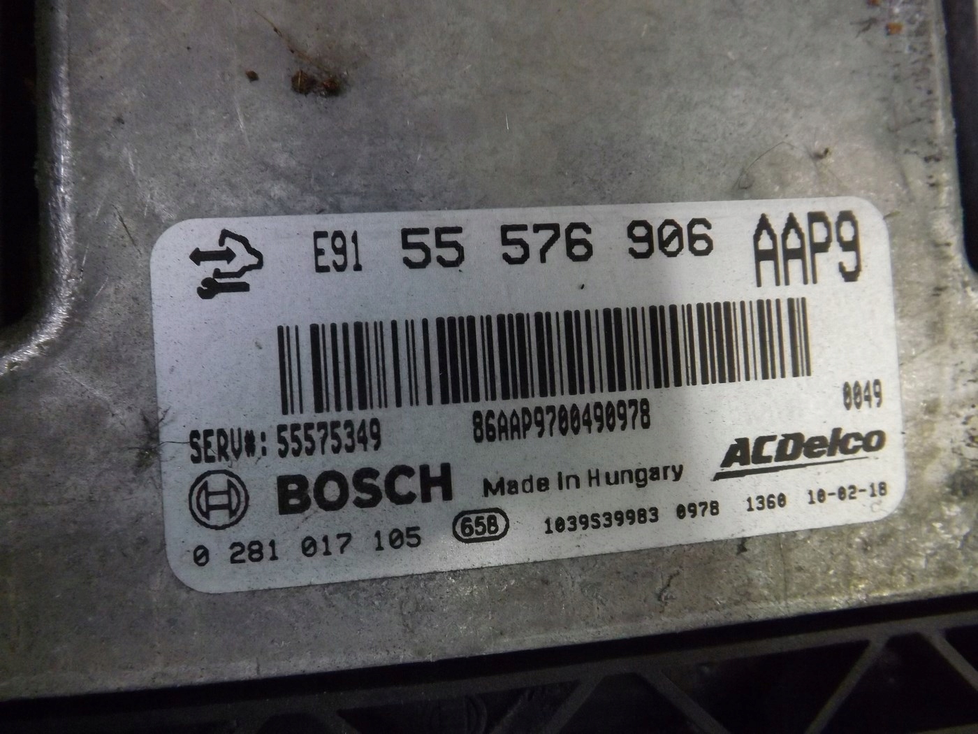 OPEL ASTRA J KOMPUTER SILNIKA 2.0CDTI ZESTAW Producent części Opel OE