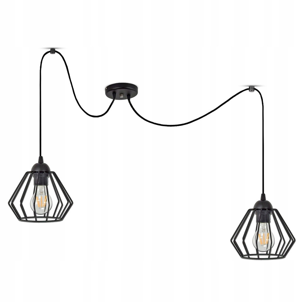

Lampa Wisząca Sufitowa Żyrandol Pająk Edison Loft