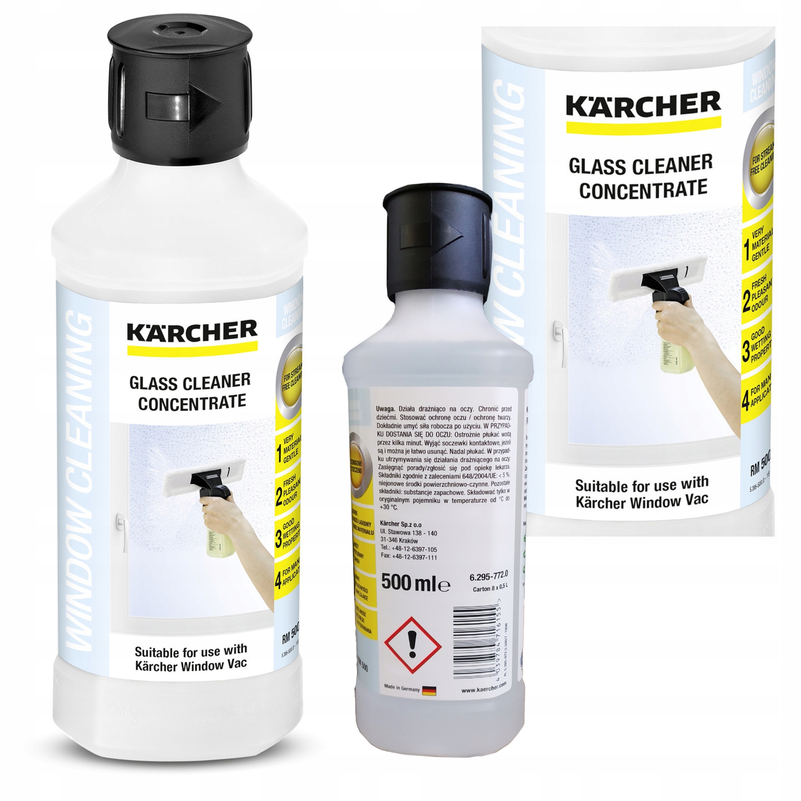 

Płyn do okien Karcher RM500 Koncentrat WV2 WV5