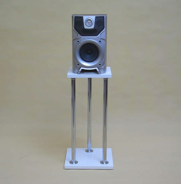 STOJAK POD KOLUMNĘ, GŁOŚNIK H-40cm (model 3R4Bc) Kolor biały