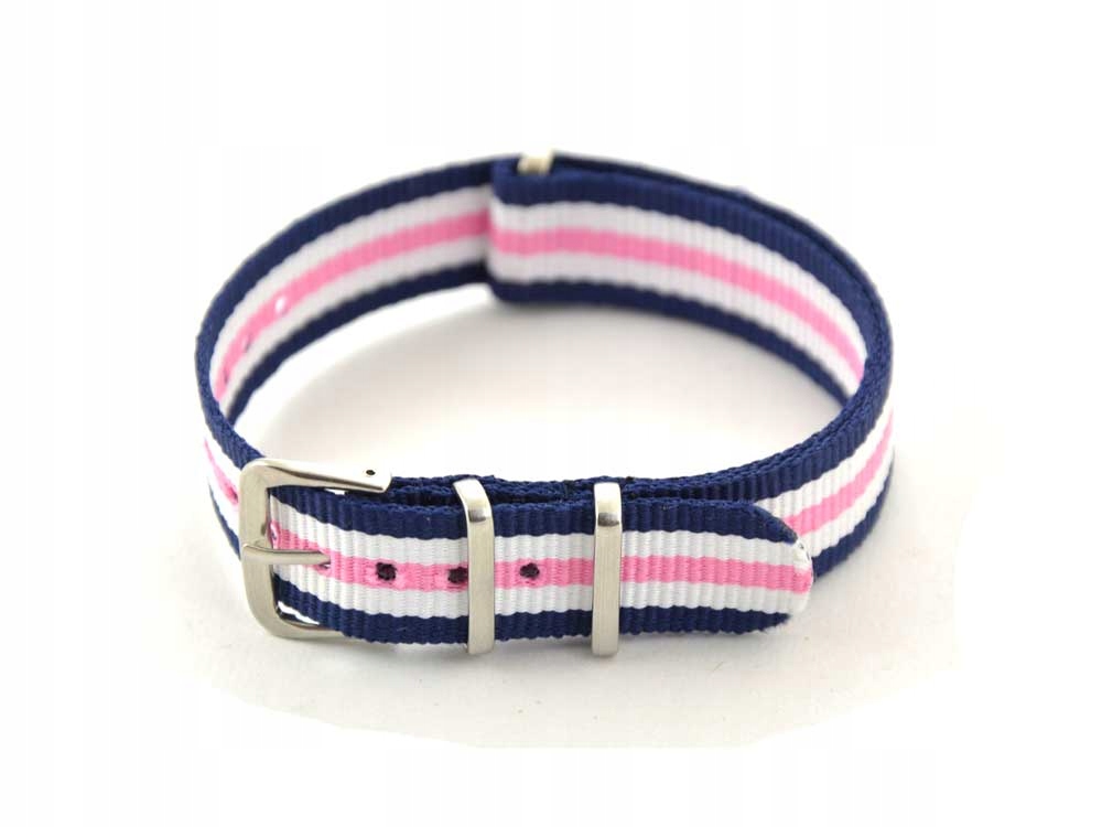 Pasek NATO parciany do zegarka różowy pink 20 mm Kod producenta PR001
