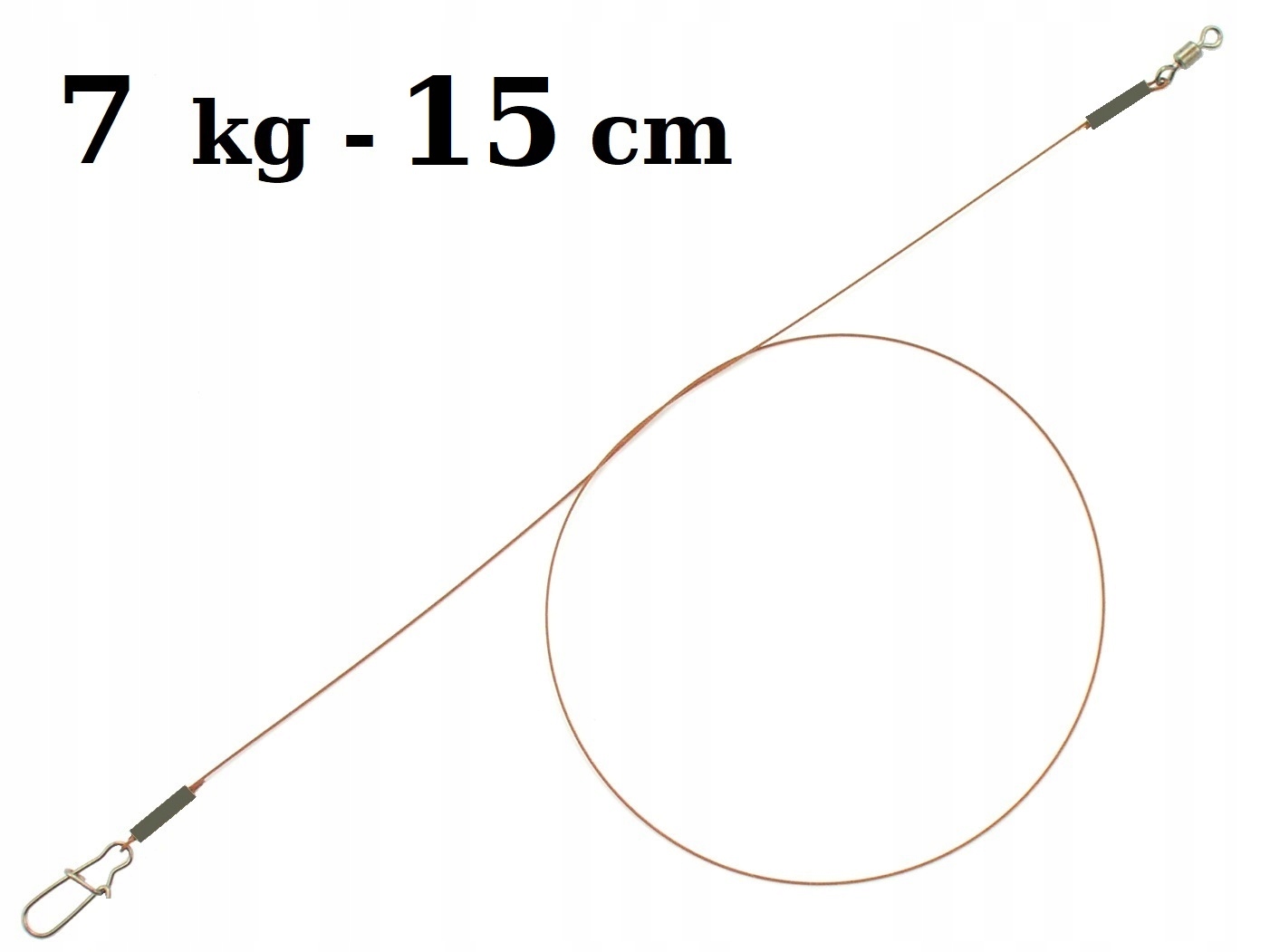 PROFESJONALNY PRZYPON STALOWY 15cm / 7kg FLEXONIT Marka Perfekt