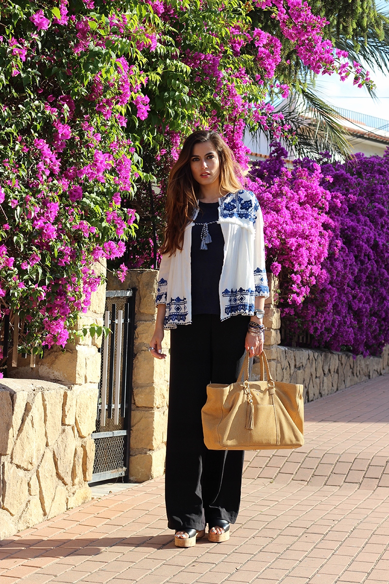 A147 ZARA KIMONO MARYNARKA KURTKA PŁASZCZ - S Kolor wielokolorowy