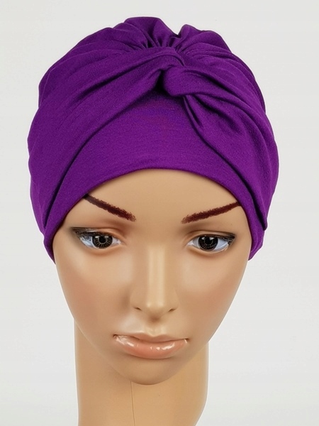 

Turban Sara 229 fiolet także po chemii Eva Design