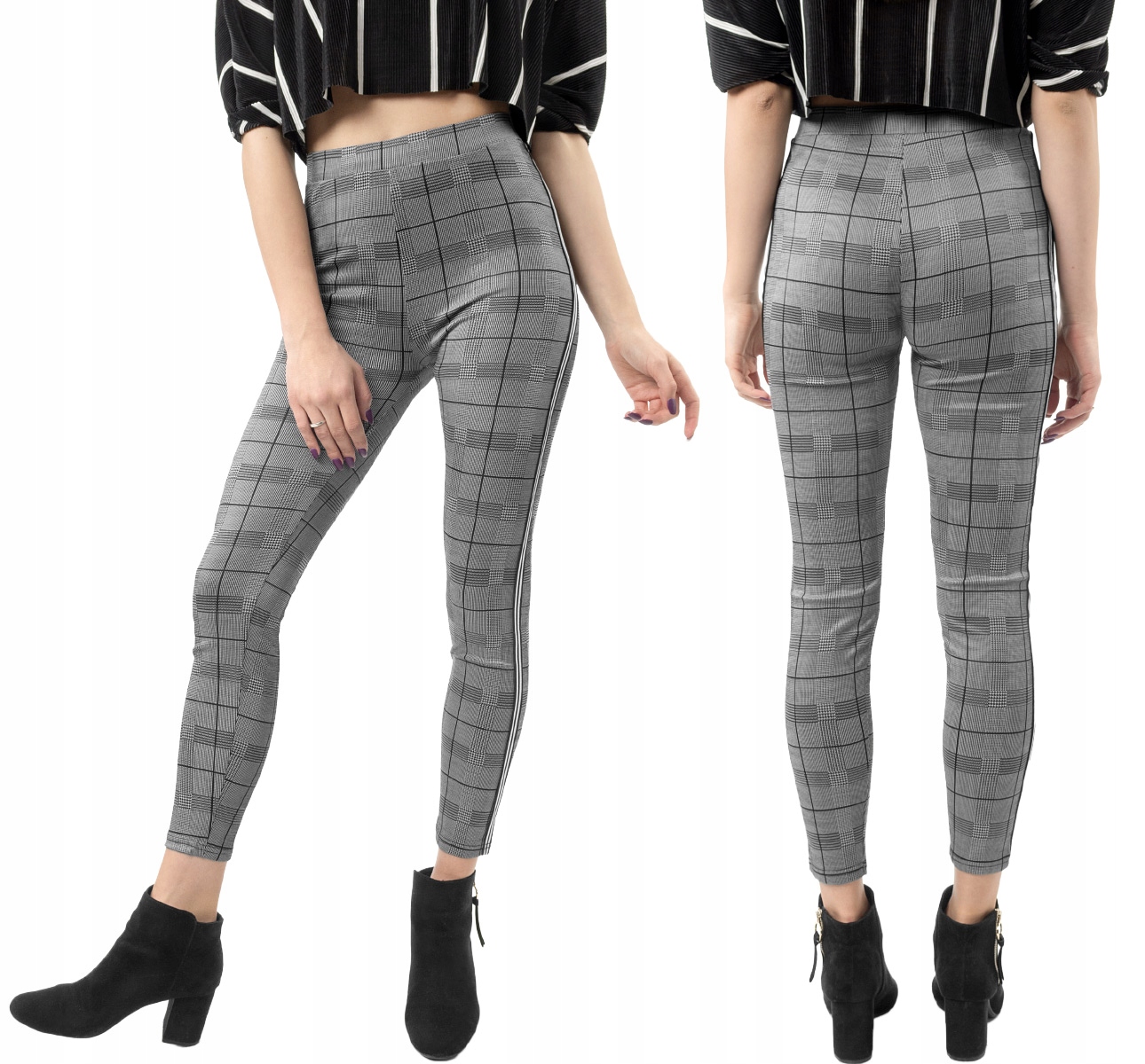 

Legginsy Rurki Damskie z Lampasami PL09-02 M/L