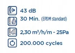 USZCZELKA OPADAJĄCA PRÓG OPADAJĄCY 113 cm HAFELE Marka inna