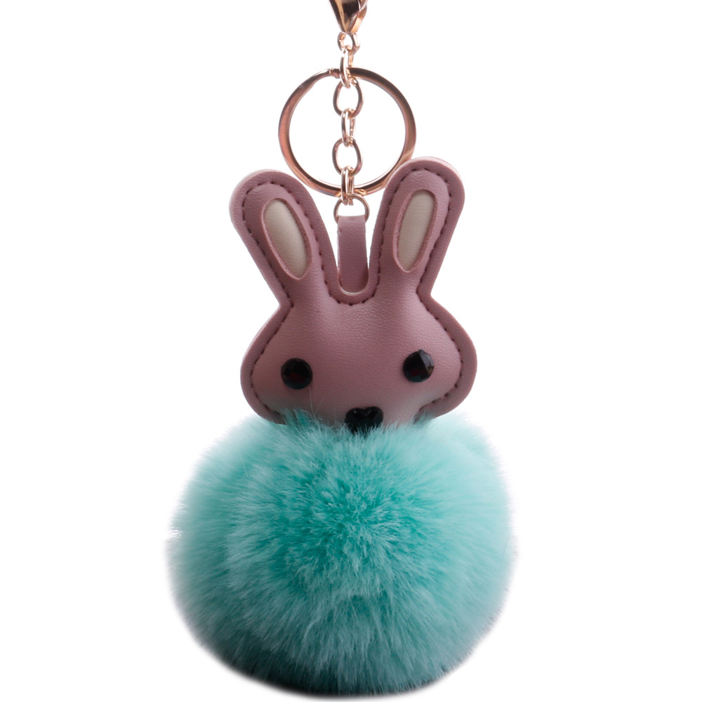 

Pompon Królik Keychain Brelok Futerko Nowość !