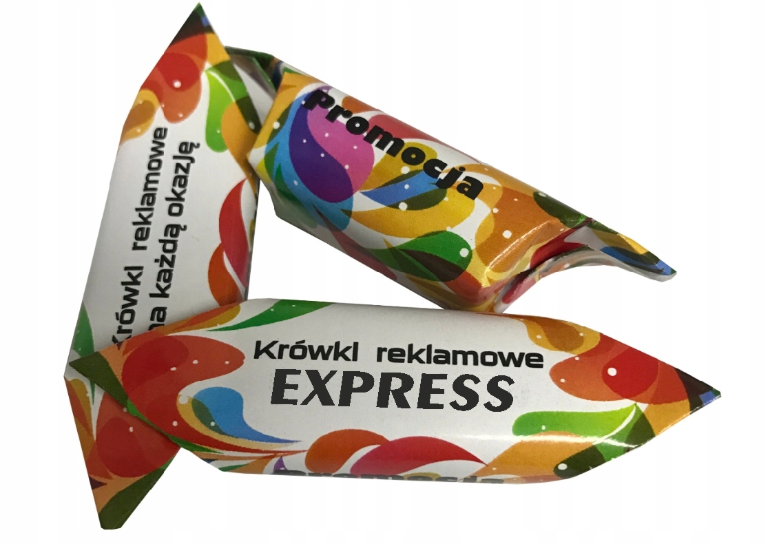 Bonbóny Krówki Firemní bonbóny s logem Rychlá kráva libovolný potisk Expres 24h1kg